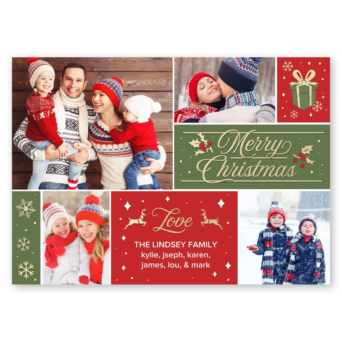 Family Christmas Holiday Card Olive Gartner Studios Christmas Card 95449