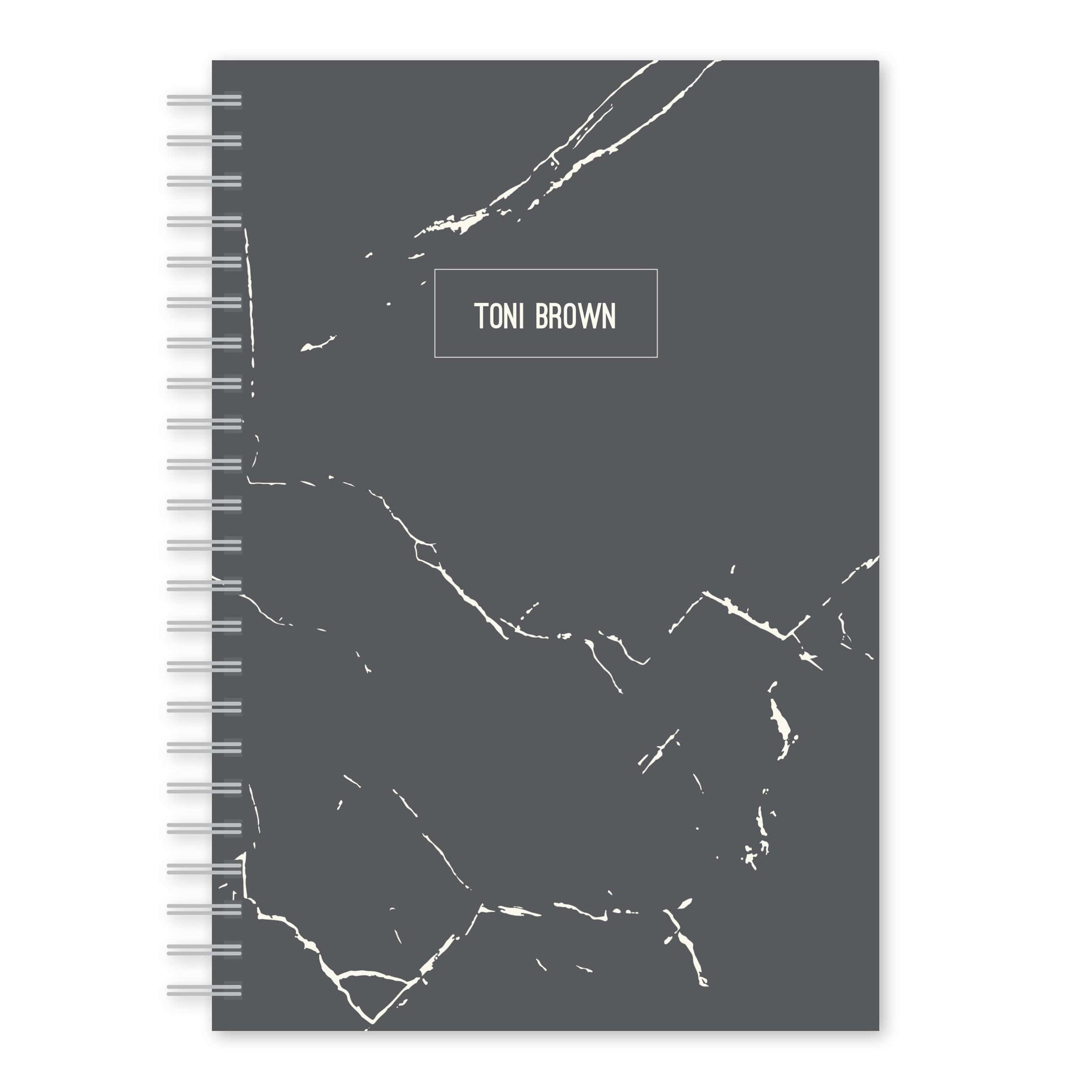 Faux Marble Custom Notebook Charcoal Gartner Studios Notebooks 97521