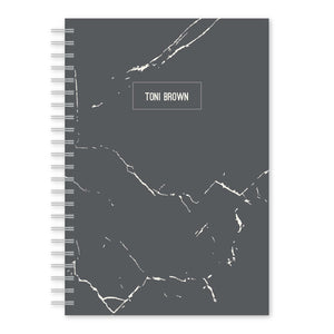 Faux Marble Custom Notebook Charcoal Gartner Studios Notebooks 97521