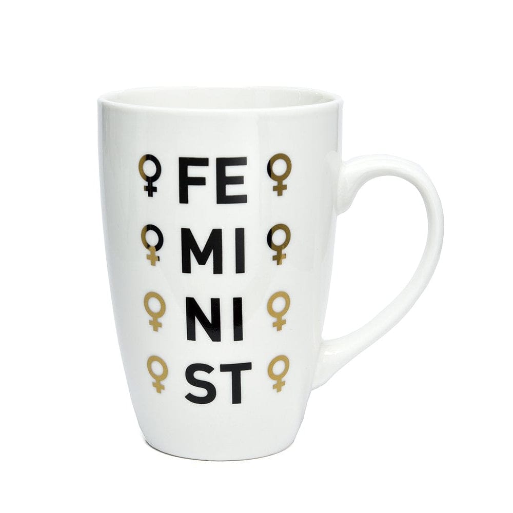 Feminist Gold Foil Tall Mug Gartner Studios Drinkware 40578
