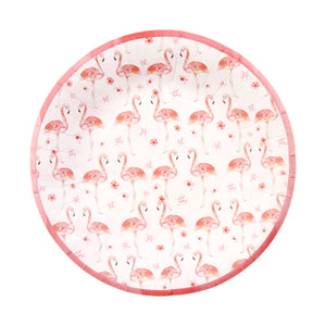 Flamingo Snack Plates - 16 Count Gartner Studios Plates + Dishes 95319