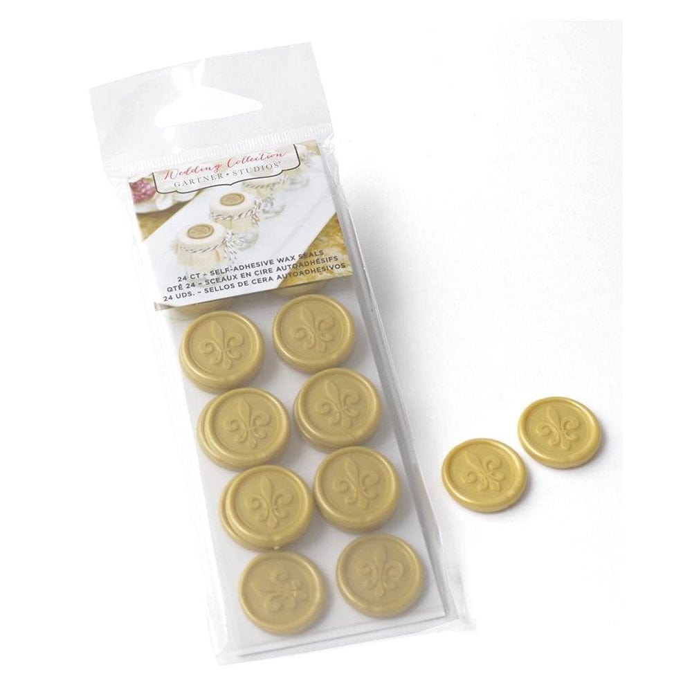 Transparent Gold Wax Seal Stickers 50Pcs Self Adhesive Wax Seals