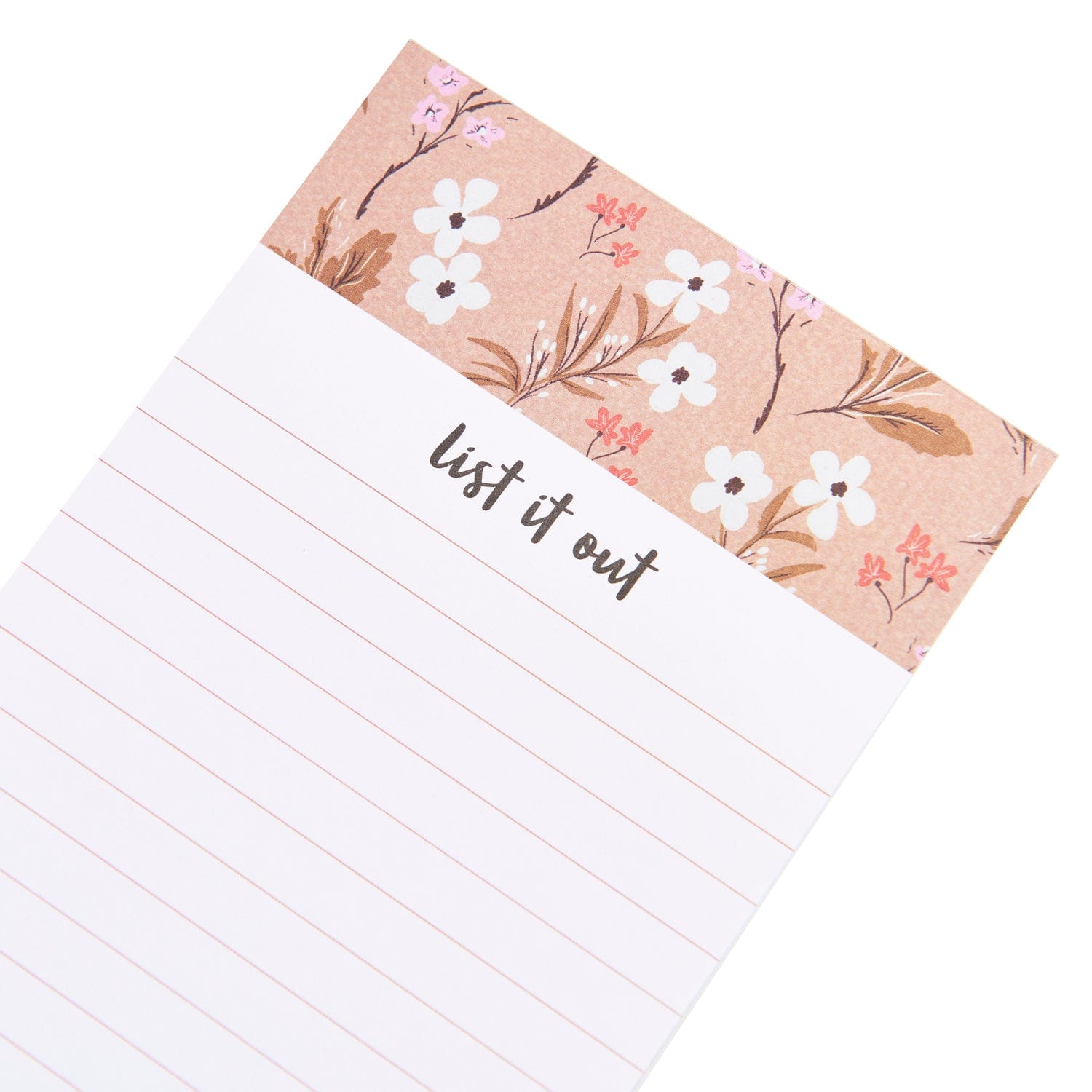 Floral List it Out - List Pad George Stanley Notebooks