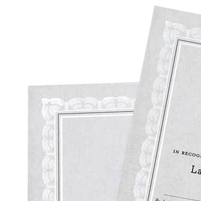 Foil Certificate Paper - Silver Gartner Studios Certificate Paper 74938