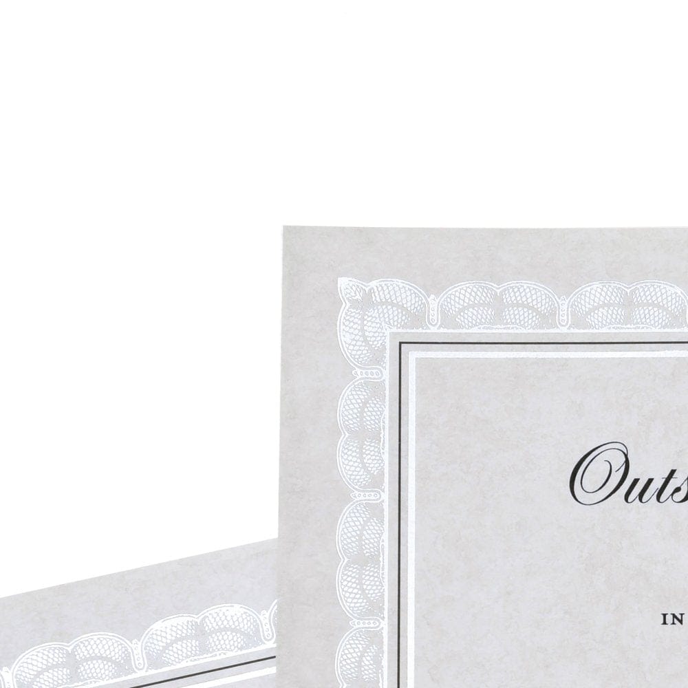 Foil Certificate Paper - Silver Gartner Studios Certificate Paper 74938
