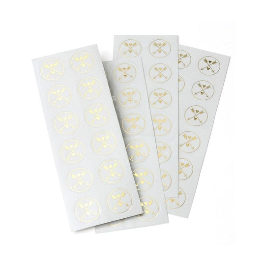 Foil Heart And Arrow Seals Gartner Studios Seals 18553