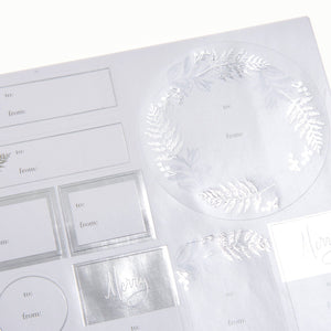 Foil Silver Wreath Tags - 120 Count Gartner Studios Labels 96597