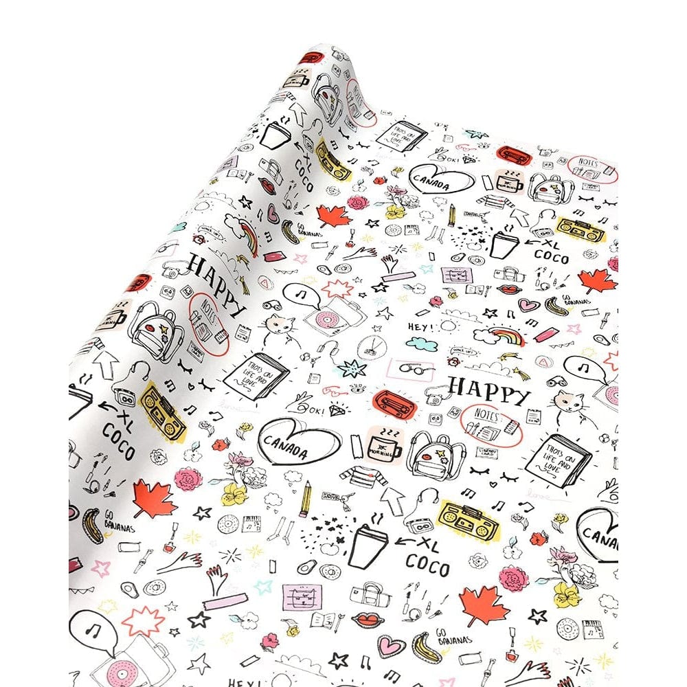 Fun And Girly Icon Wrapping Paper - 1 Count Gartner Studios Wrapping Paper 34441