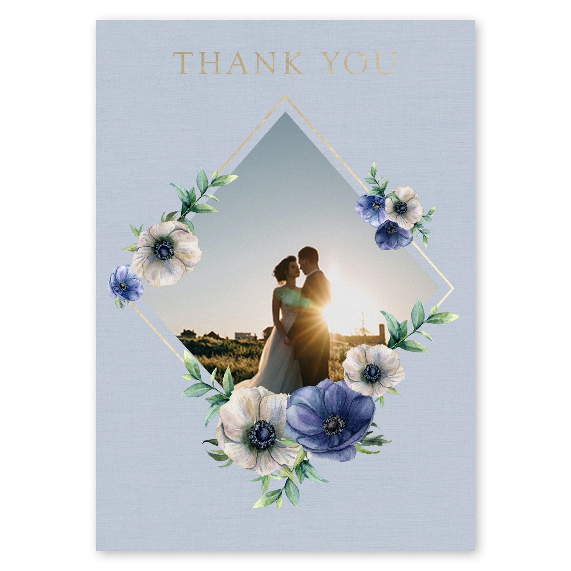 Garden Party Wedding Thank You Slate Blue Gartner Studios Cards - Thank You 11192