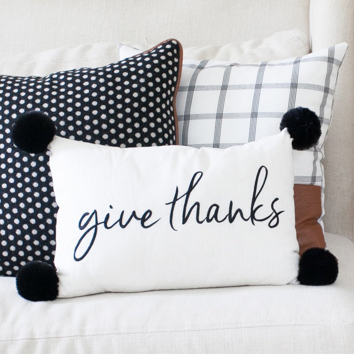 Give Thanks Throw Pillow Gartner Studios Pillow 44686