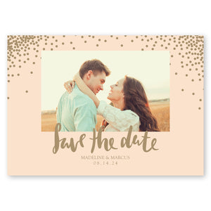 Glam Dots Save The Date Peach Gartner Studios Save The Dates 96041