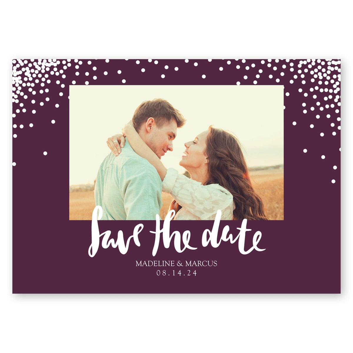 Glam Dots Save The Date Wine Gartner Studios Save The Dates 96041