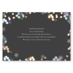 Glowing Snowflakes Holiday Card Gartner Studios Christmas Card