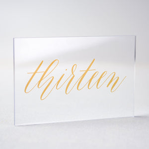 Gold Acrylic Table Numbers Number 13 Gartner Studios Table Numbers 43295