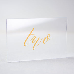 Gold Acrylic Table Numbers Number 2 Gartner Studios Table Numbers 43284