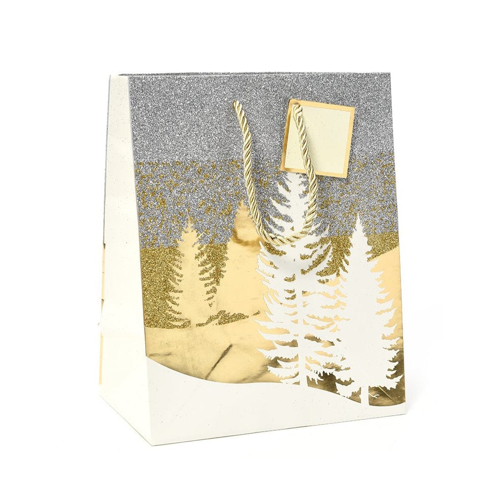Gold And Silver Glitter Small Gift Bag With Tag Gartner Studios Gift Bags 57140