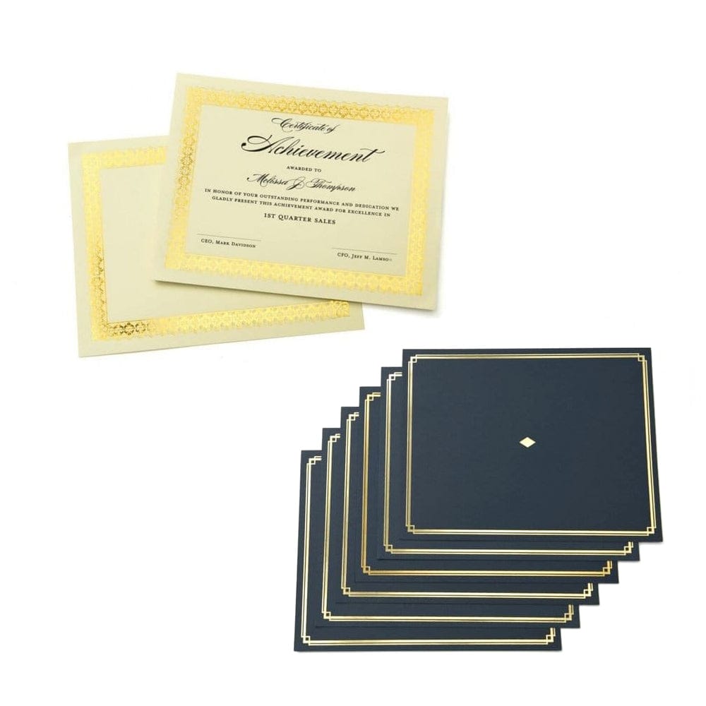 Gold Border Certificate Paper Kit - 60 Count Gartner Studios Certificate Paper 54514