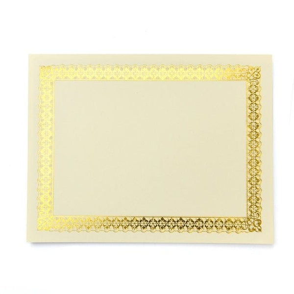 Gold Foil Certificate Paper - 15 Count | Gartner Studios