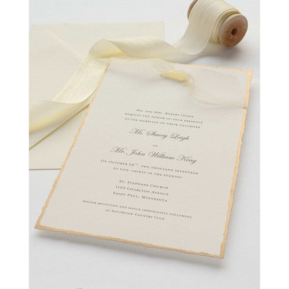 Gold Foil Deckled Edge Print At Home Invitation Kit Gartner Studios Invitations 61405