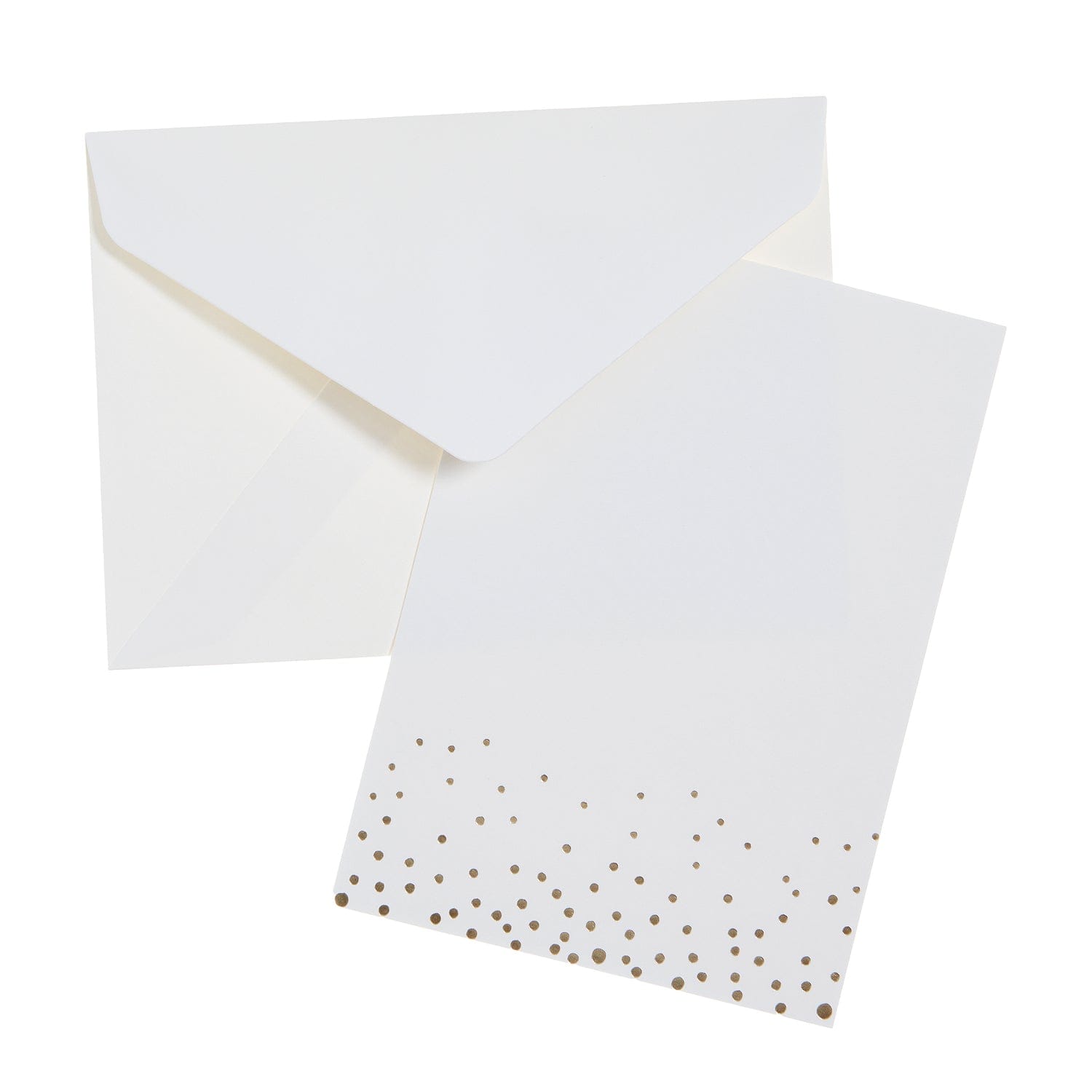 Gold Foil Dots Ivory Print At Home Wedding Invitation Kit - 50 Count Gartner Studios Invitations 37439