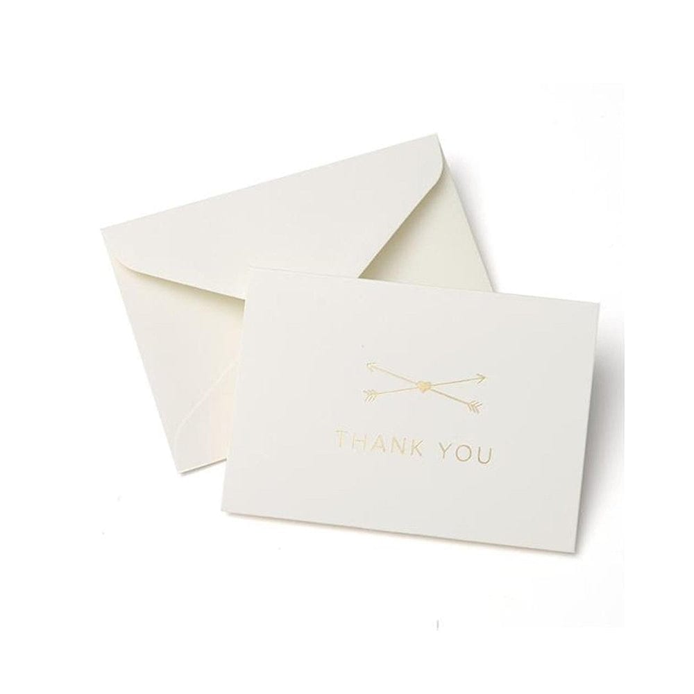Gold Foil Heart &amp; Arrow Thank You Cards Gartner Studios Cards - Thank You 17958