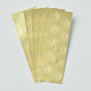 Gold Foil Hearts Seals - 50 Count 50 Gartner Studios Seals 78269