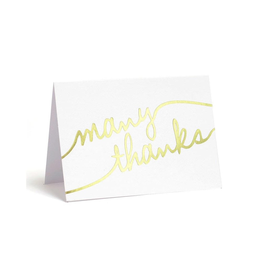 Gold Foil &#39;Many Thanks&#39; Thank You Cards Gartner Studios Cards - Thank You 73200