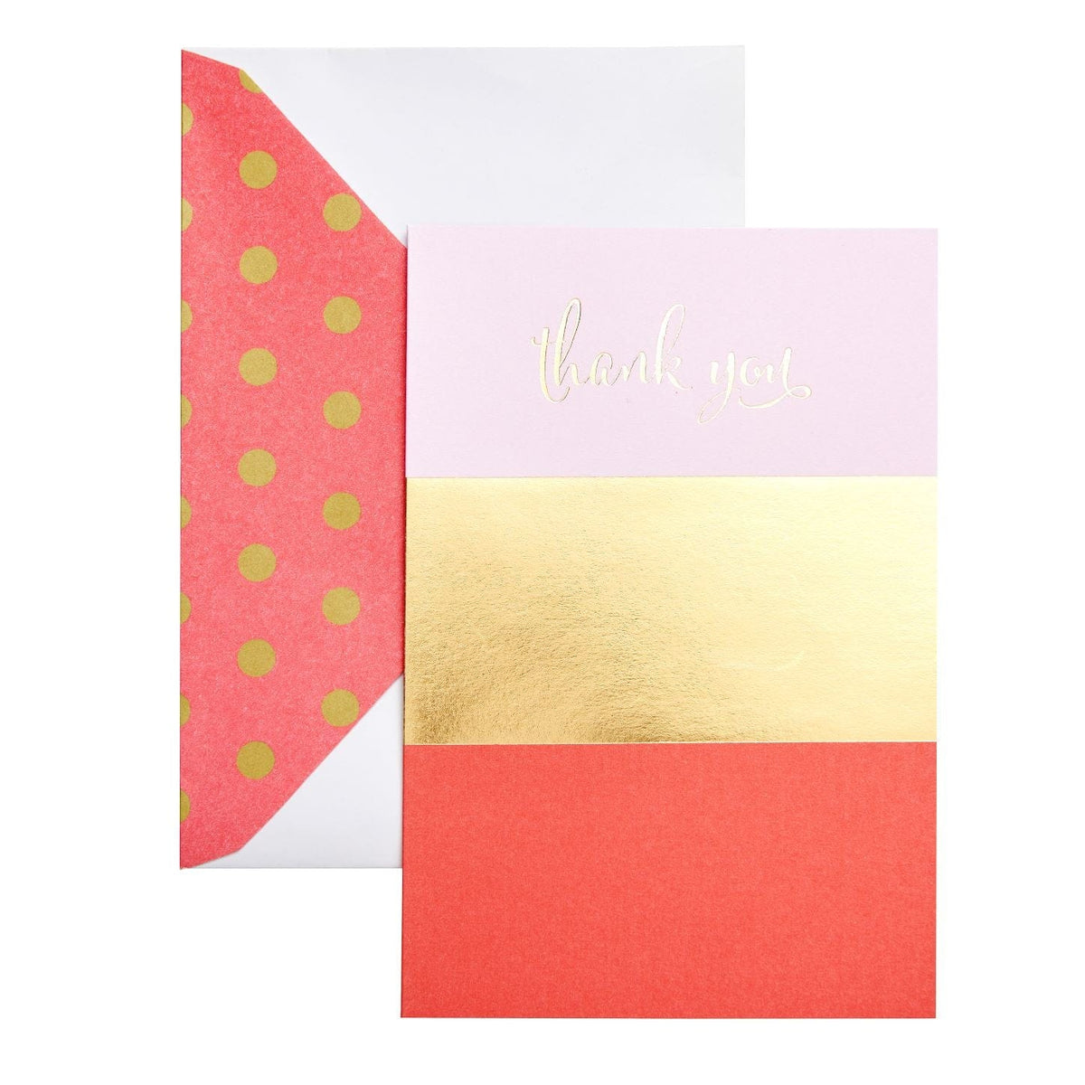 Pink + Gold Foil Thank You Cards Gartner Studios