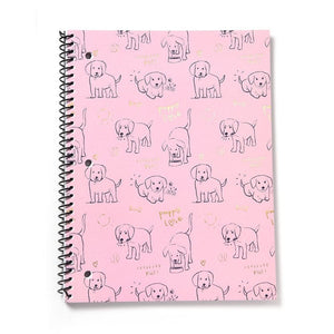 Gold Foil Puppy Love Spiral Notebook Gartner Studios Notebooks 52523