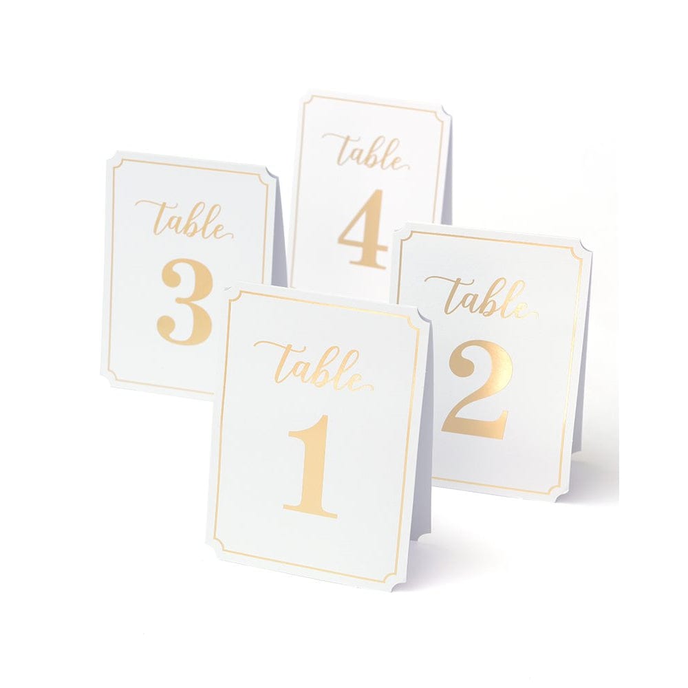 Gold Foil Table Numbers 1-25 Gartner Studios Table Numbers 40656