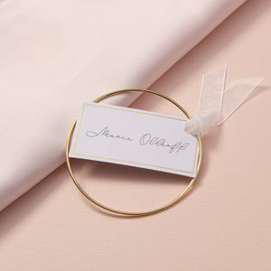 Gold Hoop with Tie Place Card Holder - 8 Count Style Me Pretty Place Cards Holder 55824