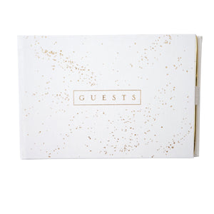 Gold Speckled Guest Book with Pen Style Me Pretty Guest Book 56708