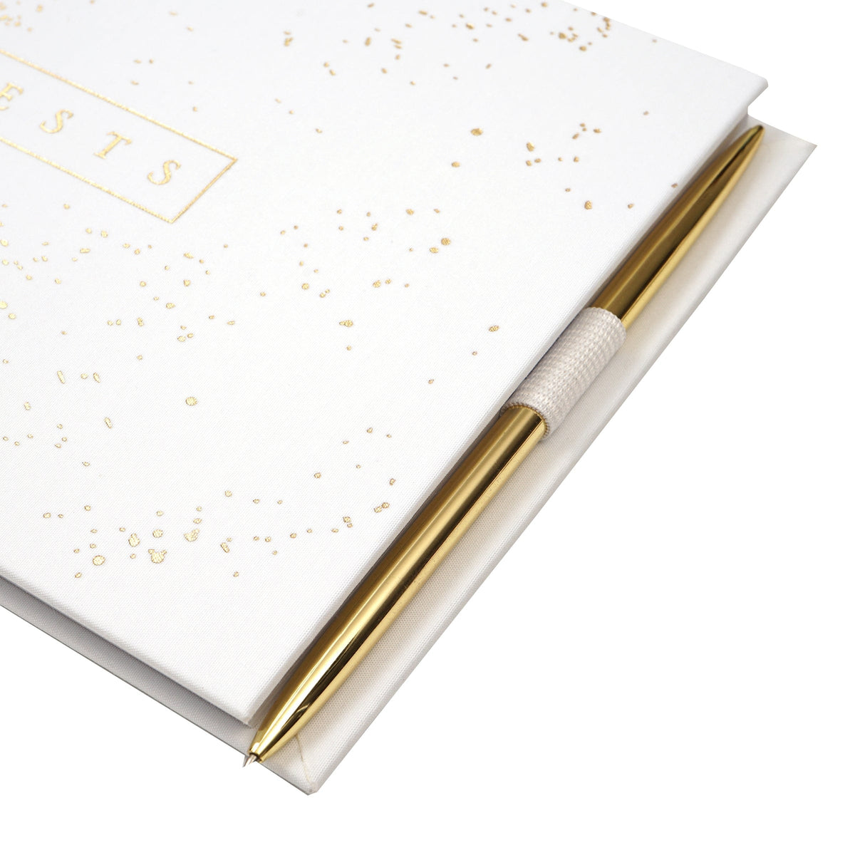 Gold Speckled Guest Book with Pen Style Me Pretty Guest Book 56708