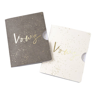 Gold Speckled Vow Journals - Pack of 2 Style Me Pretty Journal 56704