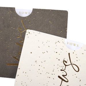 Gold Speckled Vow Journals - Pack of 2 Style Me Pretty Journal 56704