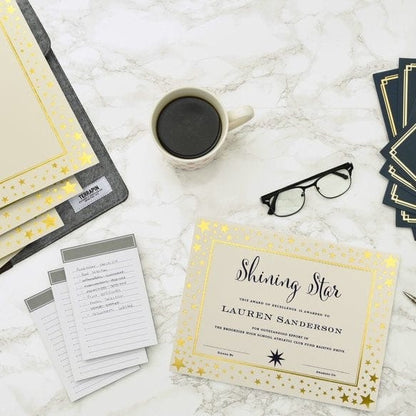 Gold Stars Foil Certificate Paper Gartner Studios Certificate Paper 77746