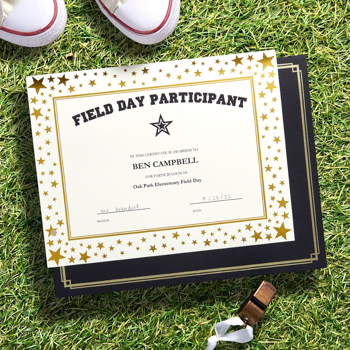 Gold Stars Foil Certificate Paper Gartner Studios Certificate Paper 77746