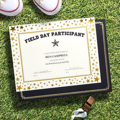 Gold Stars Foil Certificate Paper Gartner Studios Certificate Paper 77746