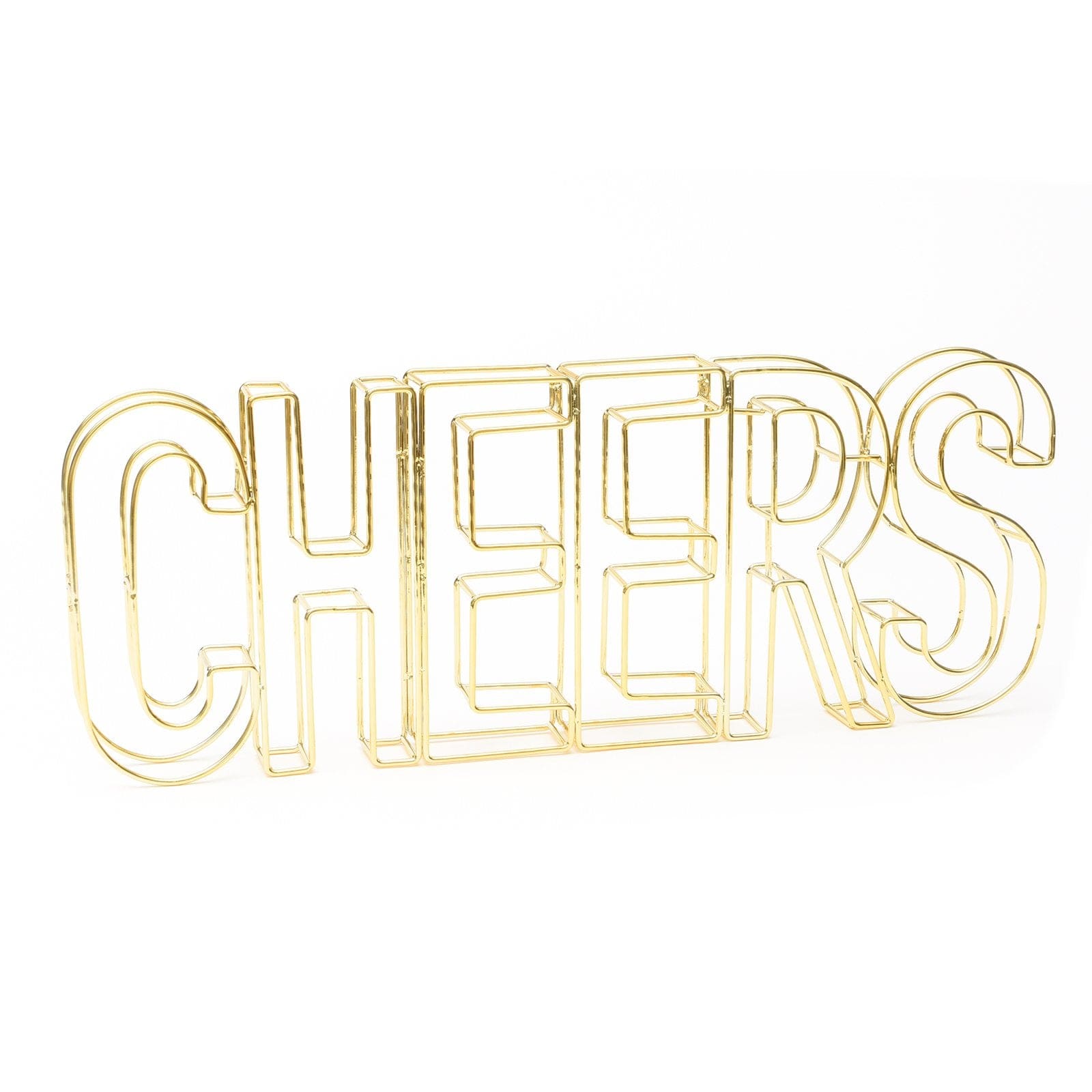 Gold Wire 'Cheers' Sign Gartner Studios Decor Set 47811