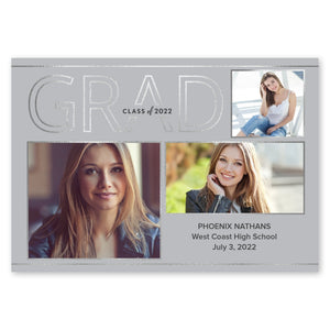 Golden Grid Graduation Announcement Gray Gartner Studios Graduation Announcement 97675