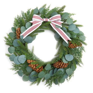 Greenery and Pine Holiday Wreath Gartner Studios Wreath 45419