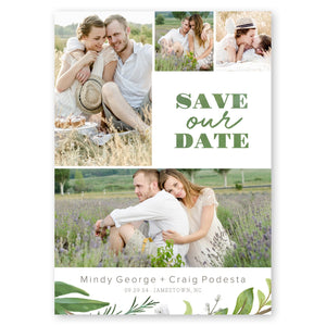 Greenery Save The Date White Gartner Studios Save The Dates 96027