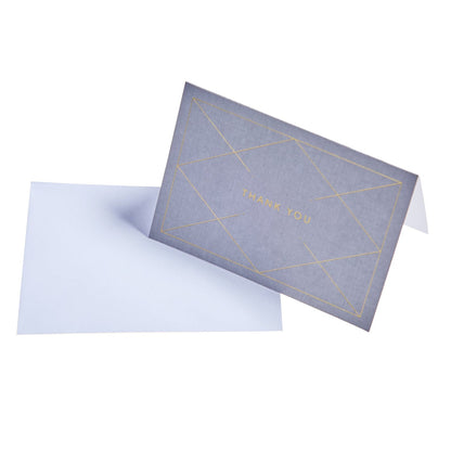 Grey Geometrical Thank You Set - 50 Count Gartner Studios Cards - Thank You 60236