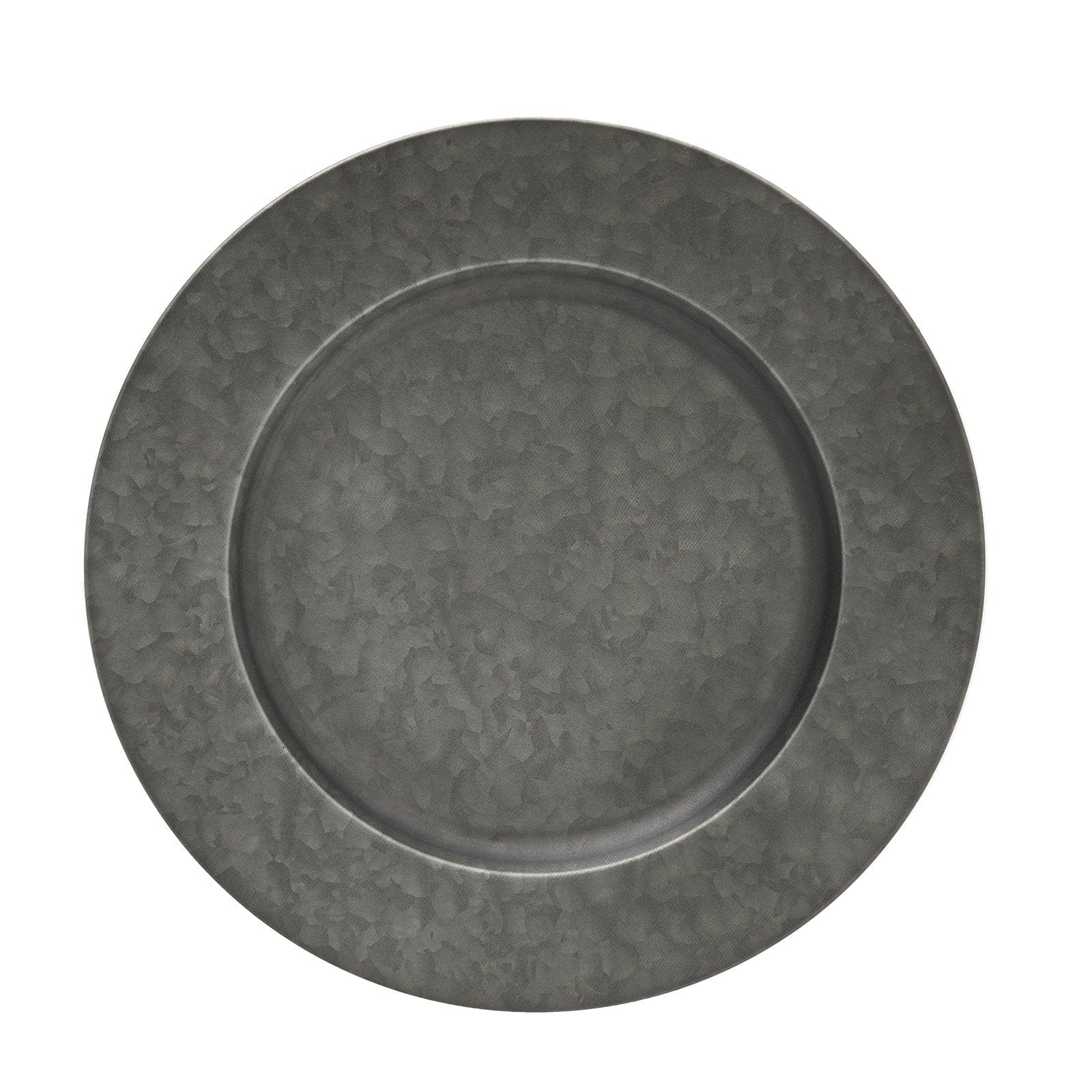 Gunmetal Gray Galvanized Plate Charger Single Gartner Studios Plate 44819