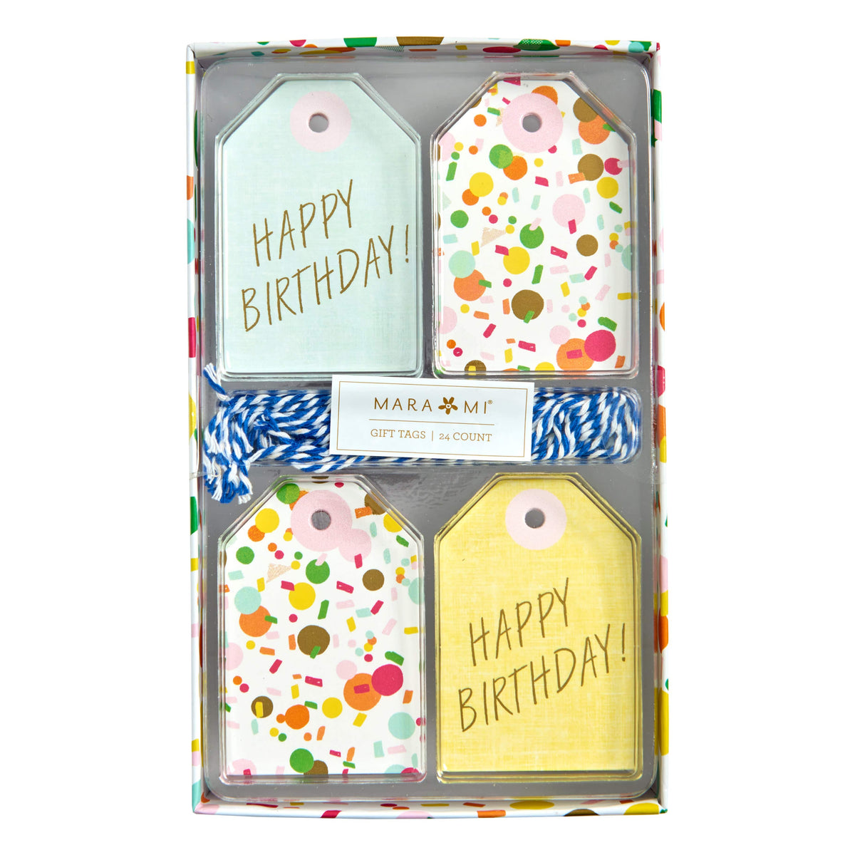 Happy Birthday Confetti Gift Tag Kit - 24 Count Gartner Studios Gift Tags 60287