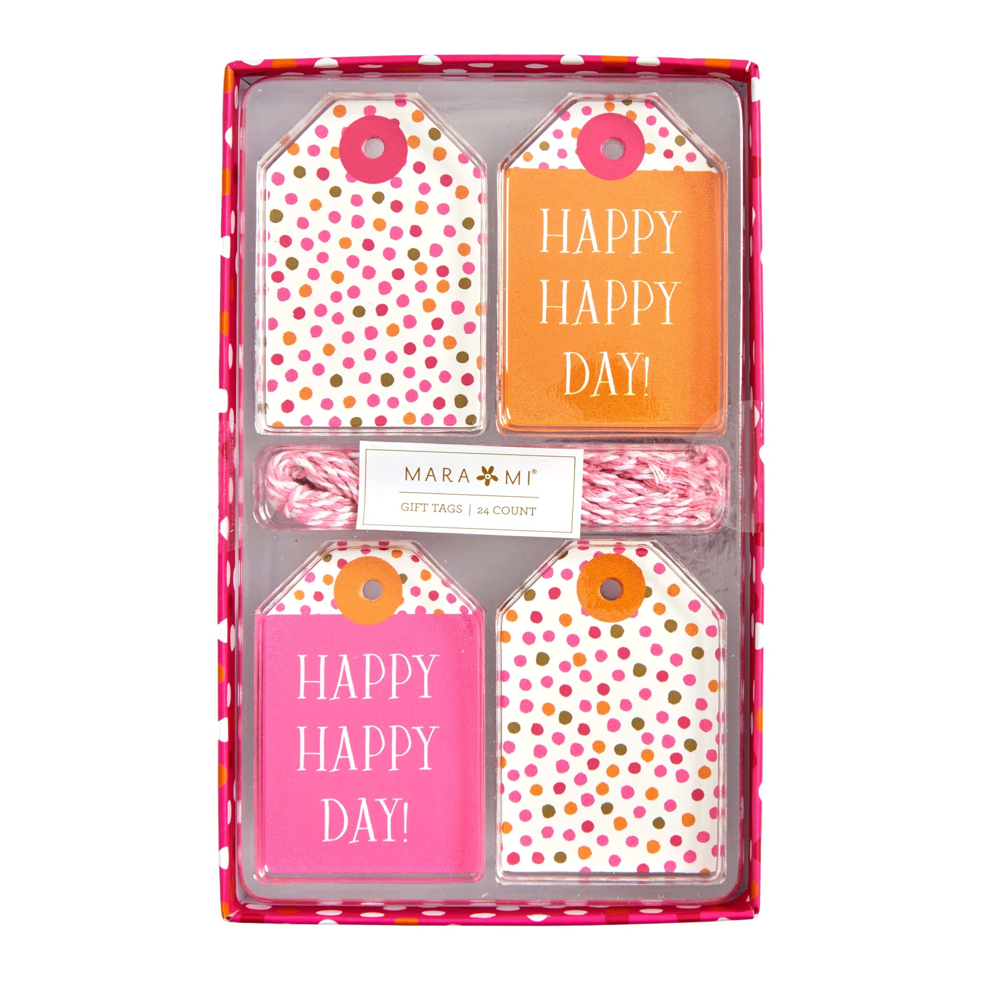 Happy Day + Polka Dot Gift Tag Kit - 24 Count Gartner Studios Gift Tags 60289