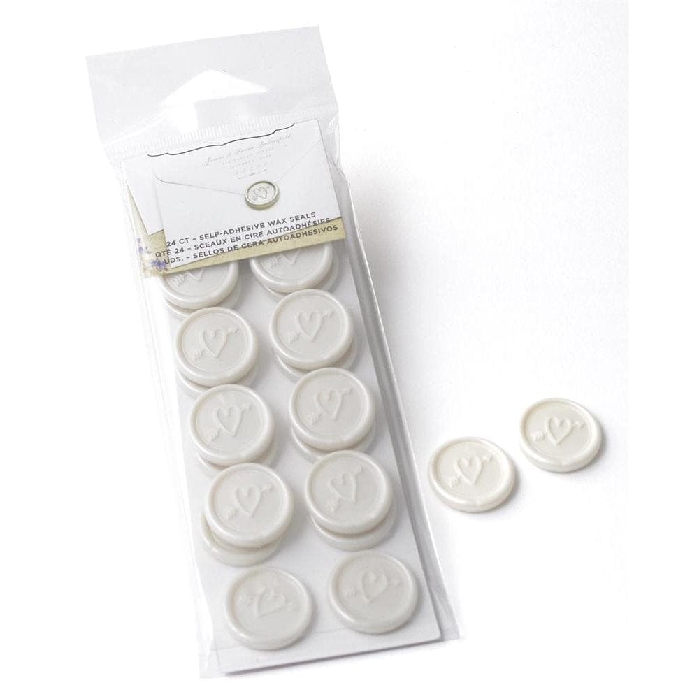 Wax seal stickers - With Love heart wedding envelope seals self adhesive