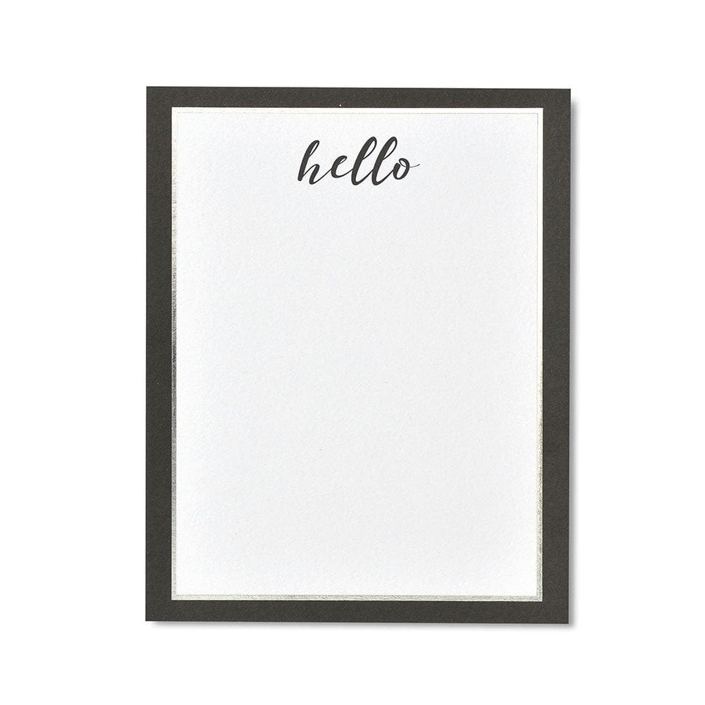 &#39;Hello&#39; Note Cards With Silver Foil Gartner Studios Note Cards 27500
