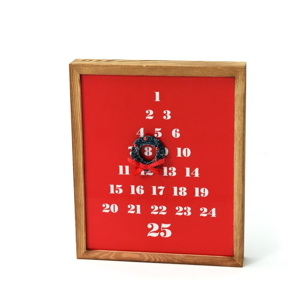 Holiday Red Advent Calendar With Magnetic Wreath And Board Gartner Studios Advent Calendar 53290