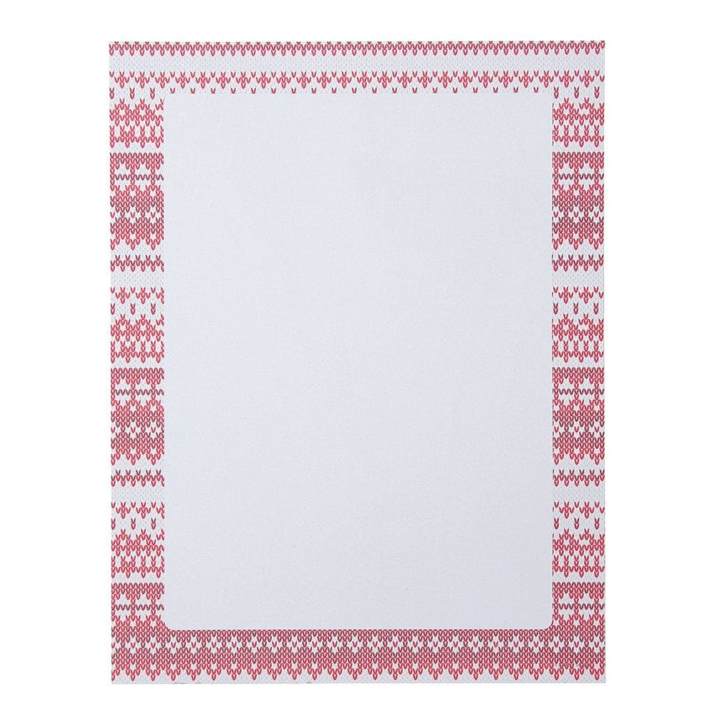 Holiday Sweater Border Stationery Paper - 80 Count Gartner Studios Stationery Paper 44033